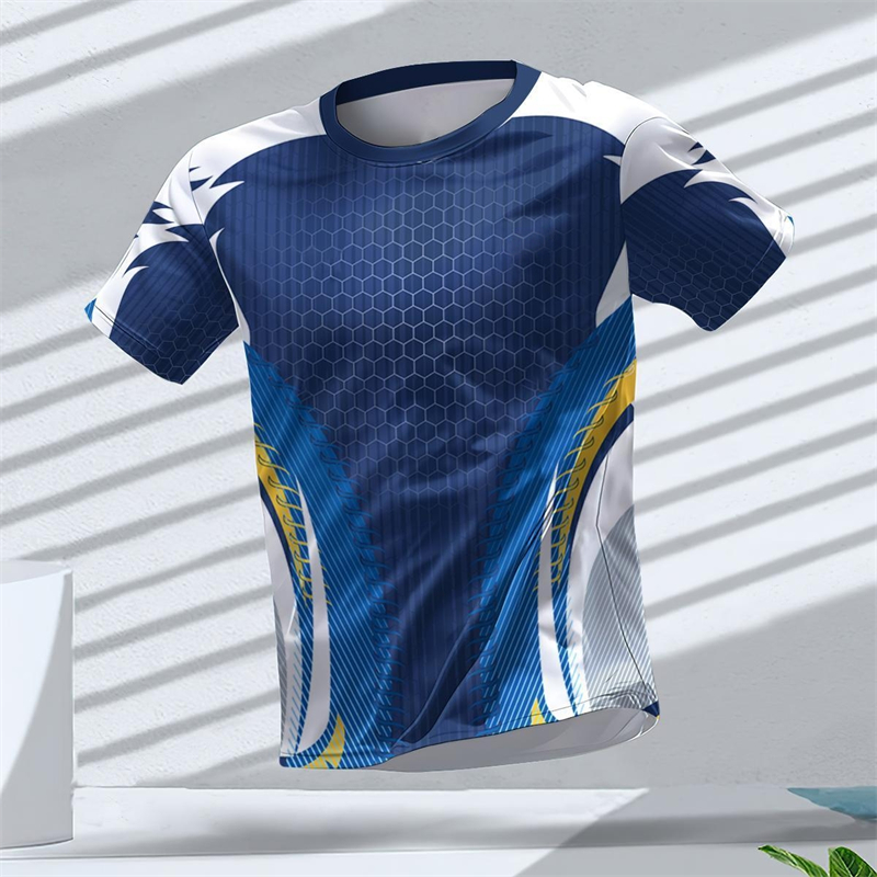 Table Tennis Jersey - Geometric Graphic 3D Printed Sports T