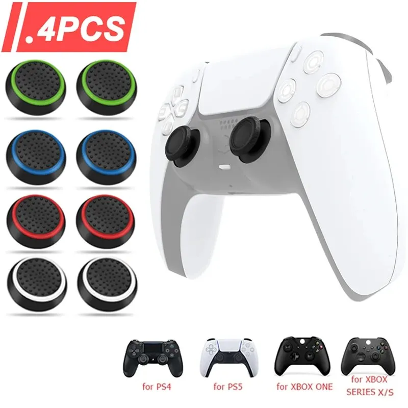 Table Tennis Xbox - 4PCS Silicone Analog ThumbStick Grip Caps
