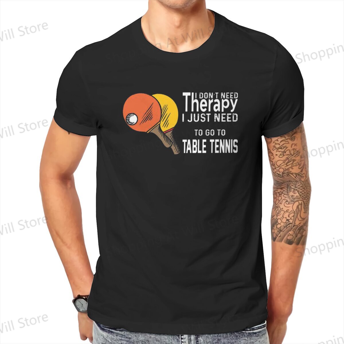 Table Tennis Jersey - Tops 100% Cotton Leisure Sports Table