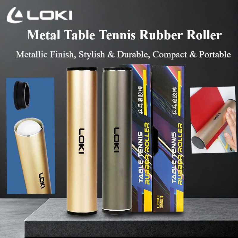 Table Tennis Bat - LOKI Metal Table Tennis Rubber Roller