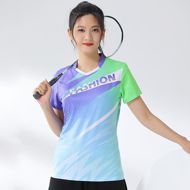 Women Badminton Shirt Print Go - Table Tennis Jersey review and price