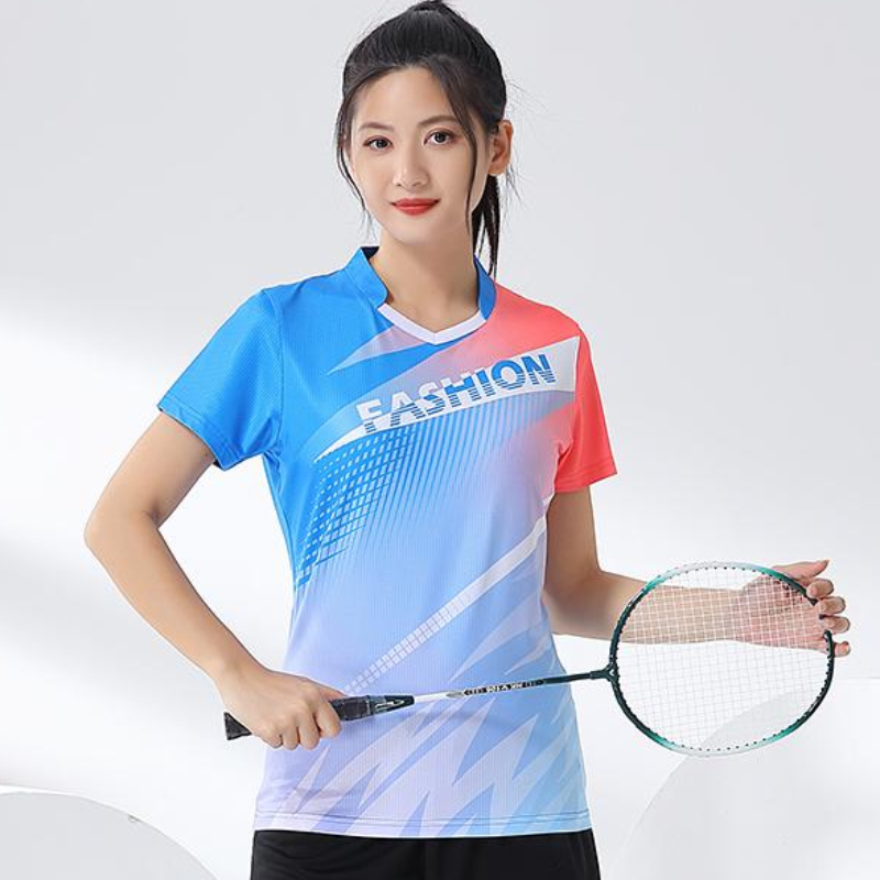 Women Badminton Shirt Print Go - Table Tennis Jersey review and price