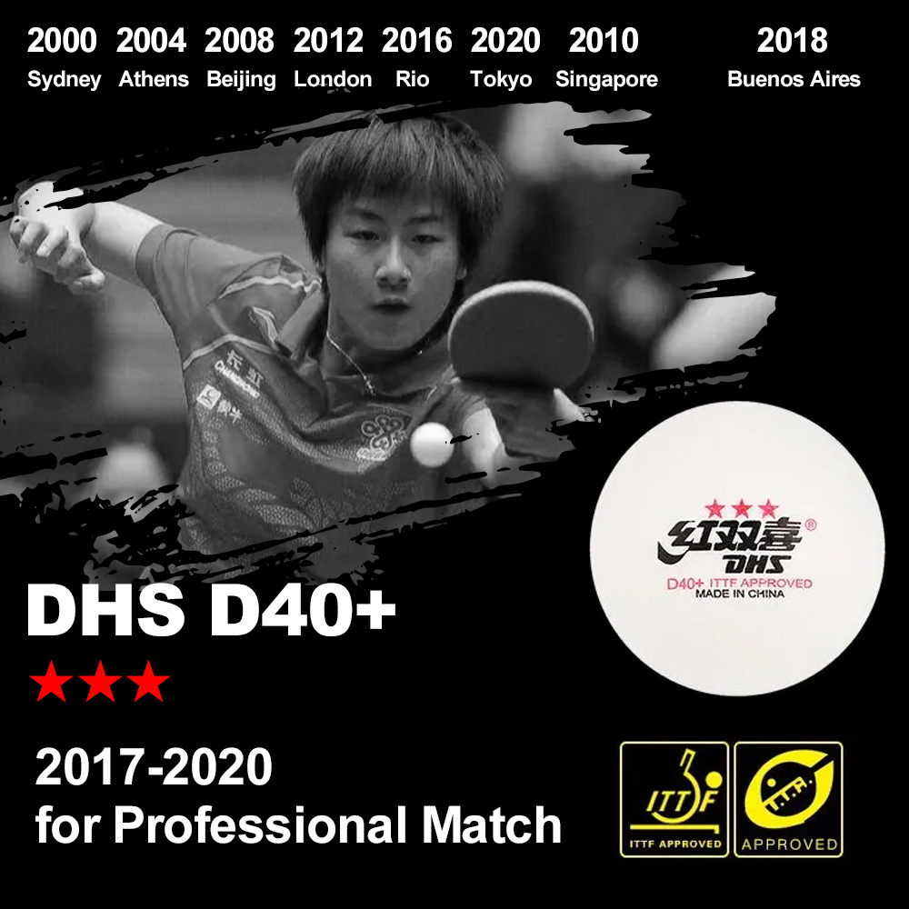 DHS D40+ DJ40+ Ping Pong Balls - Table Tennis Game Pc review and price